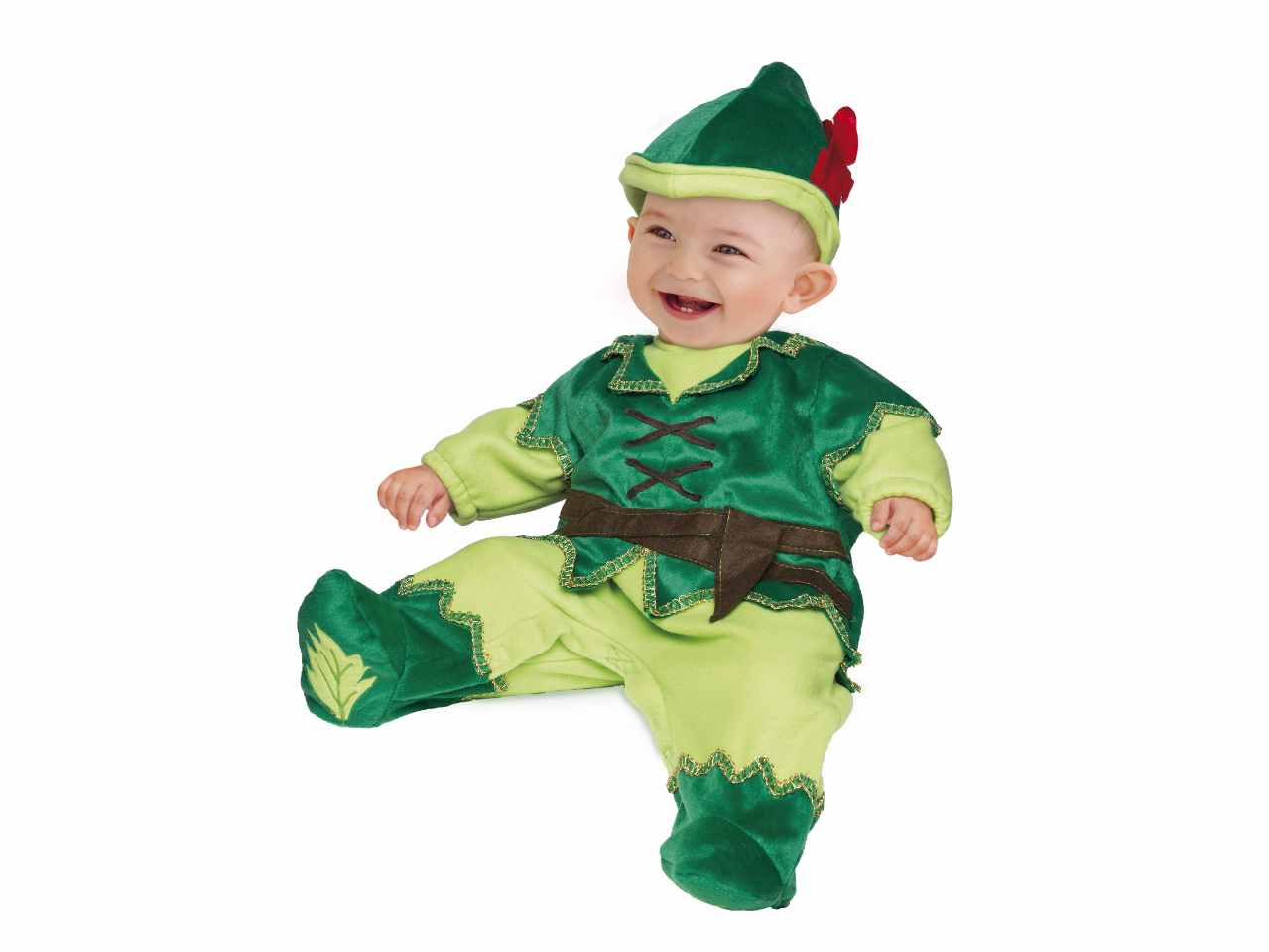 Costume piccolo folletto superbaby taglia 6-9 mesi