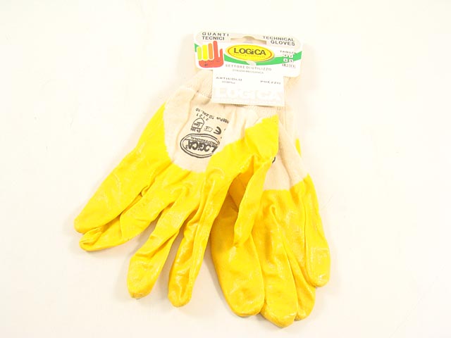 Guanto nbr areato tg10giallo 0158plus10