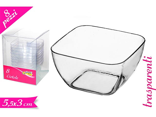 Ciotole plastica 8 pezzi 609623