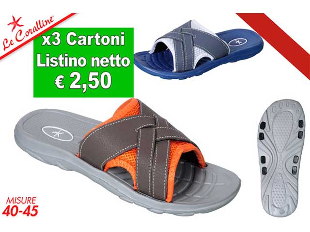 Ciabatte a fascia uomo taglia 40-45