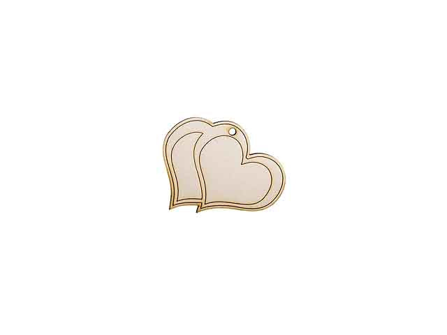 Cuore legno 4cm 12 pezzi 1130008