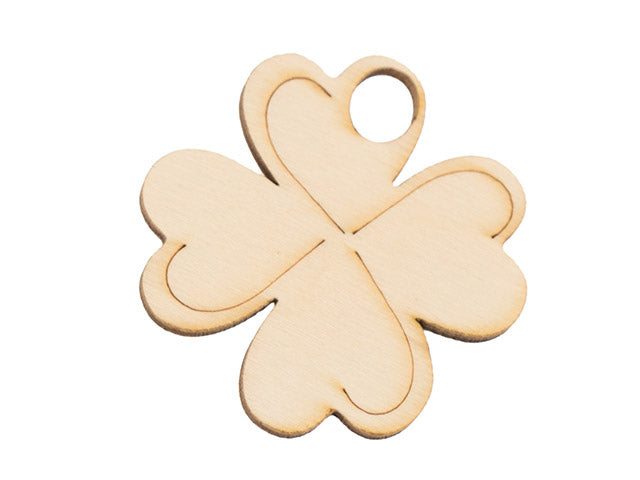 App.quadrifoglio legno 4cm 12 pezzi 1130050