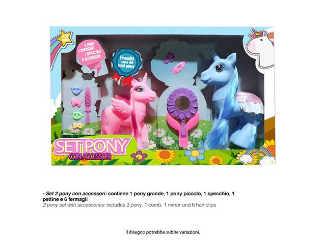Pony c/acc. 2pz toy0168