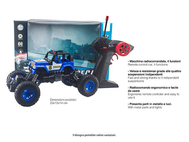 Auto r/c 1:18 polizia toy0314