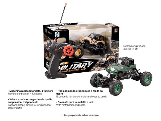 auto r/c 1:18 militari toy0315