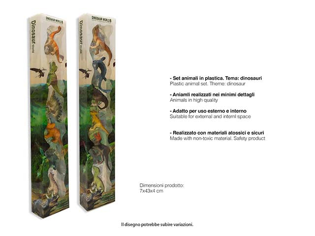tubo animali dinosauri  toy0311d