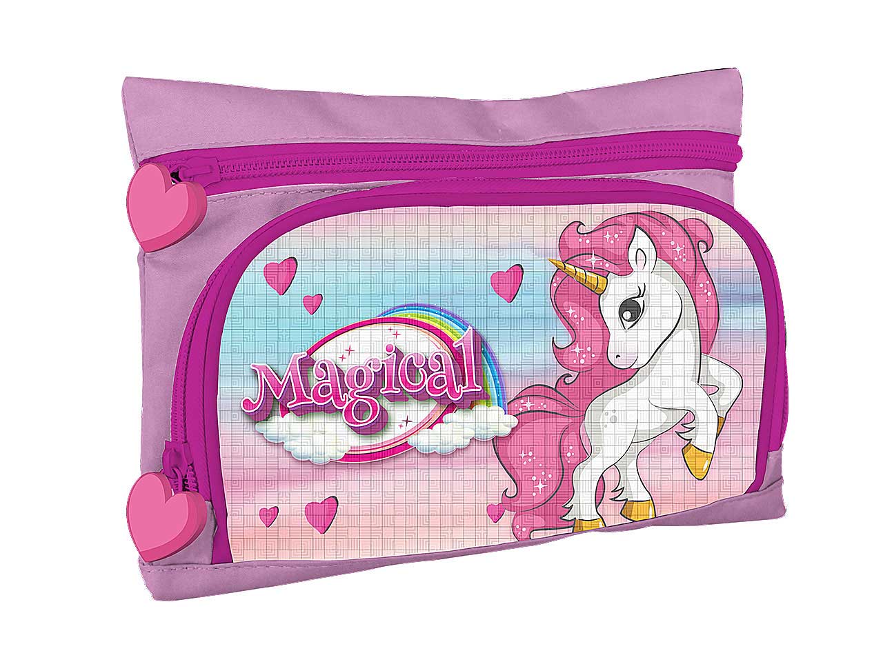 Unicorno taschetta 2 zip