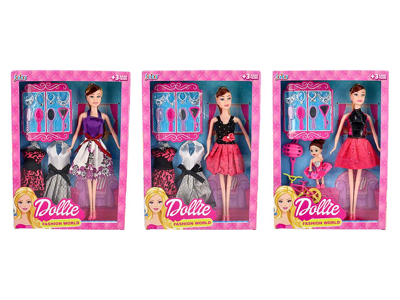 bambola 30cm c/acc.toy0453
