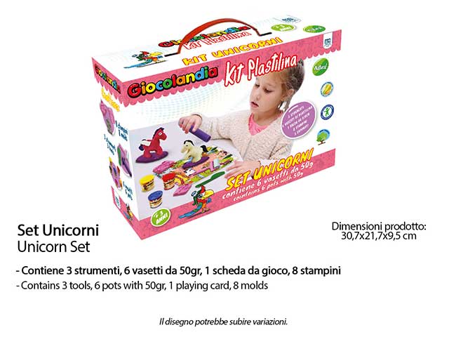 plastilina set unicorno gl0058