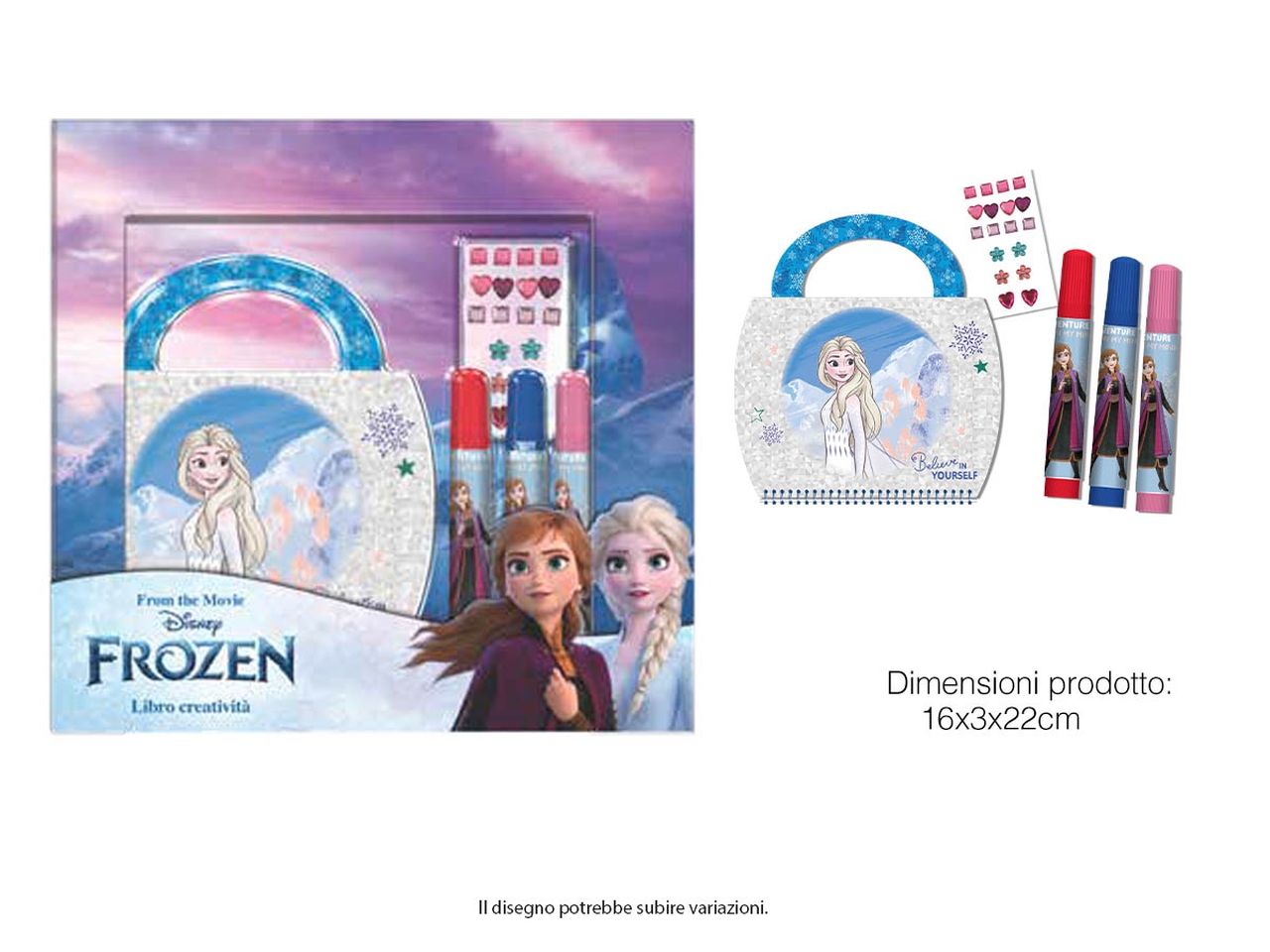 Frozen libro+pennarelli fr0756