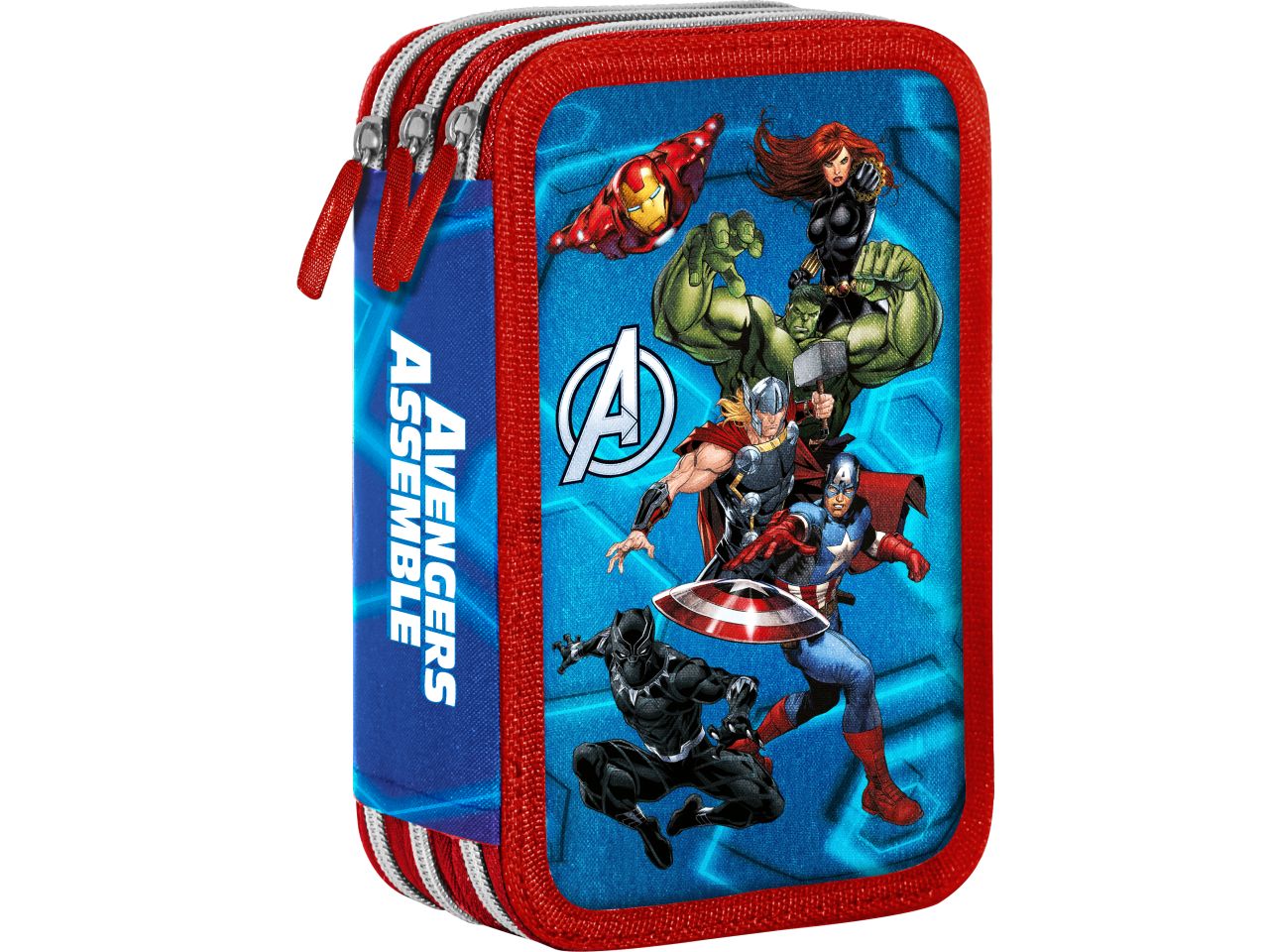 Avengers astuccio 3 zip giotto turbocolor