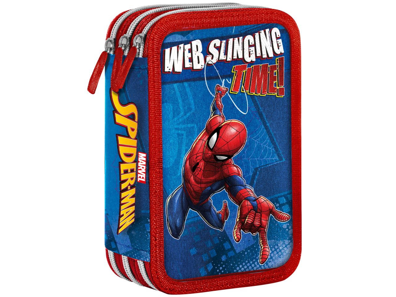 Spiderman astuccio 3 zip giotto turbocolor
