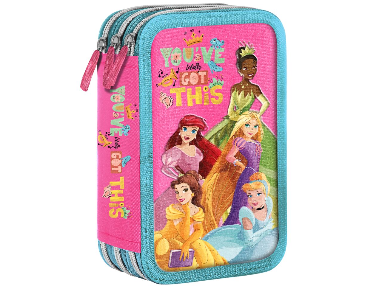 Princess astuccio 3 zip giotto turbocolor