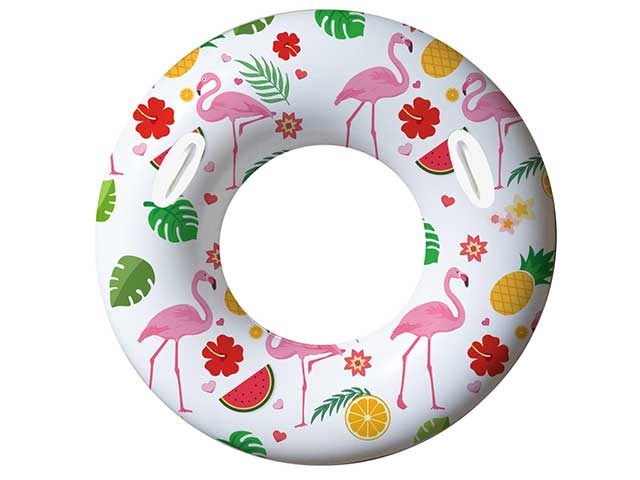 salvagente gonfiabile flamingo con manico 76cm