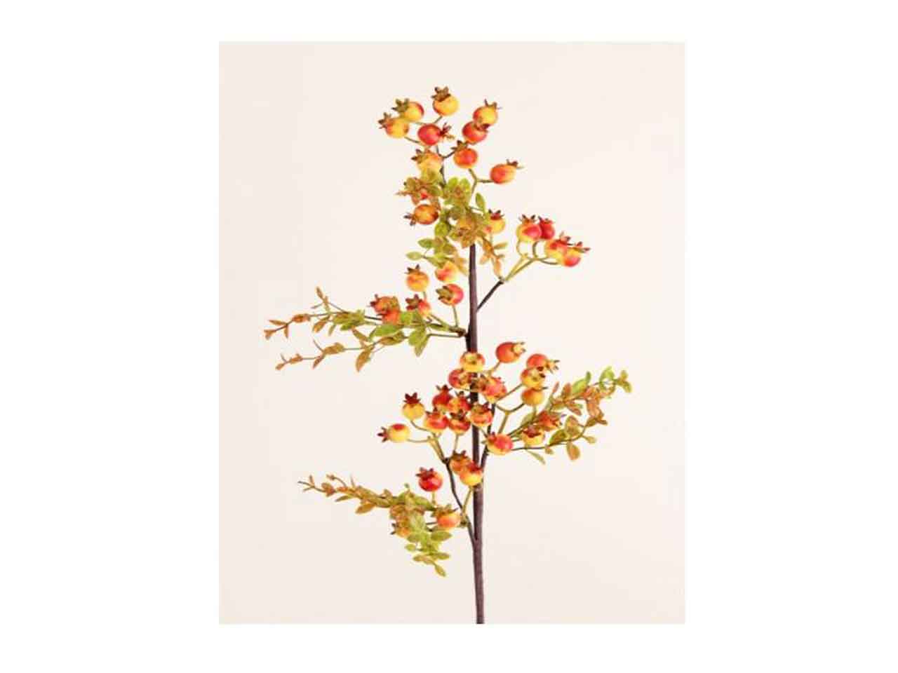 Ramo bacche 74cm arancio 1mhz257