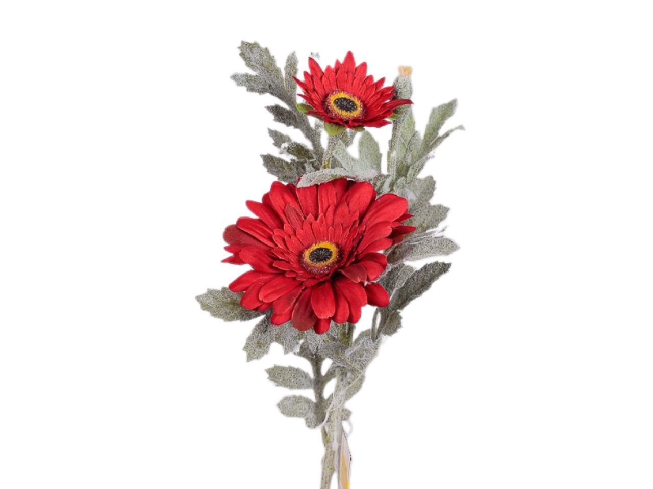 Ramo con gerbere x2 fiori rossi