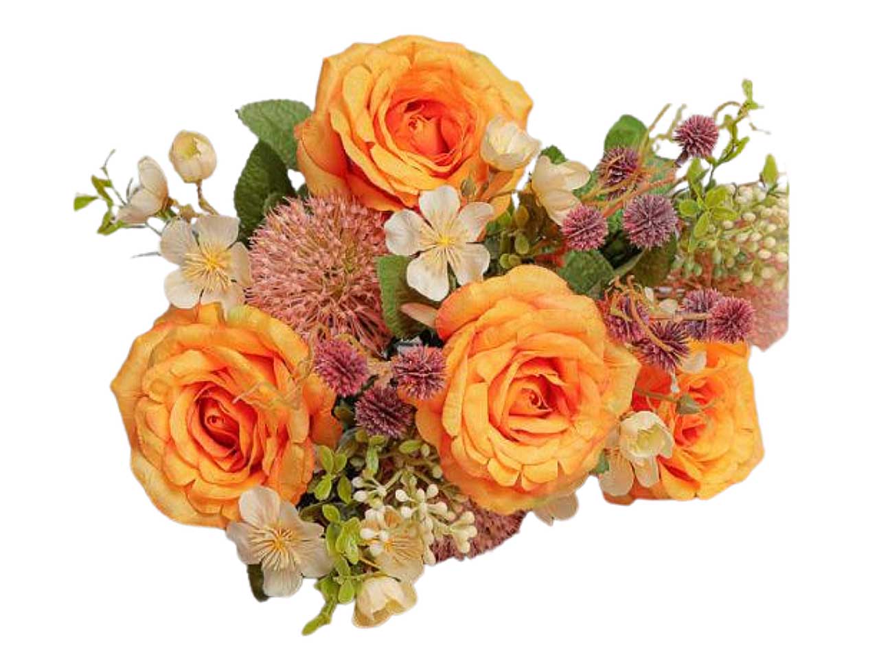mazzo rose 40cm arancio 2fhz1138