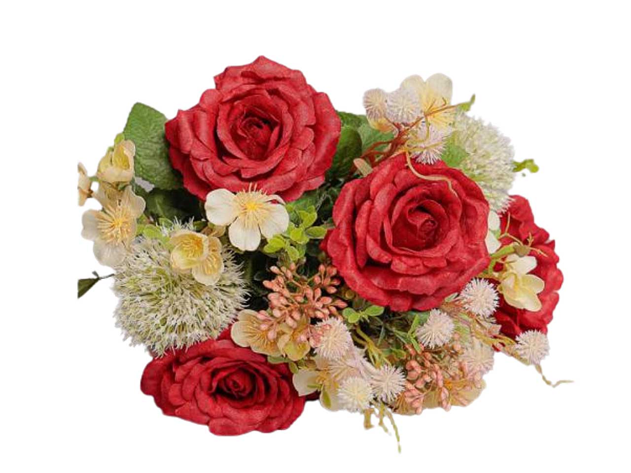 Mazzo rose 40cm rosso 2fhz1138