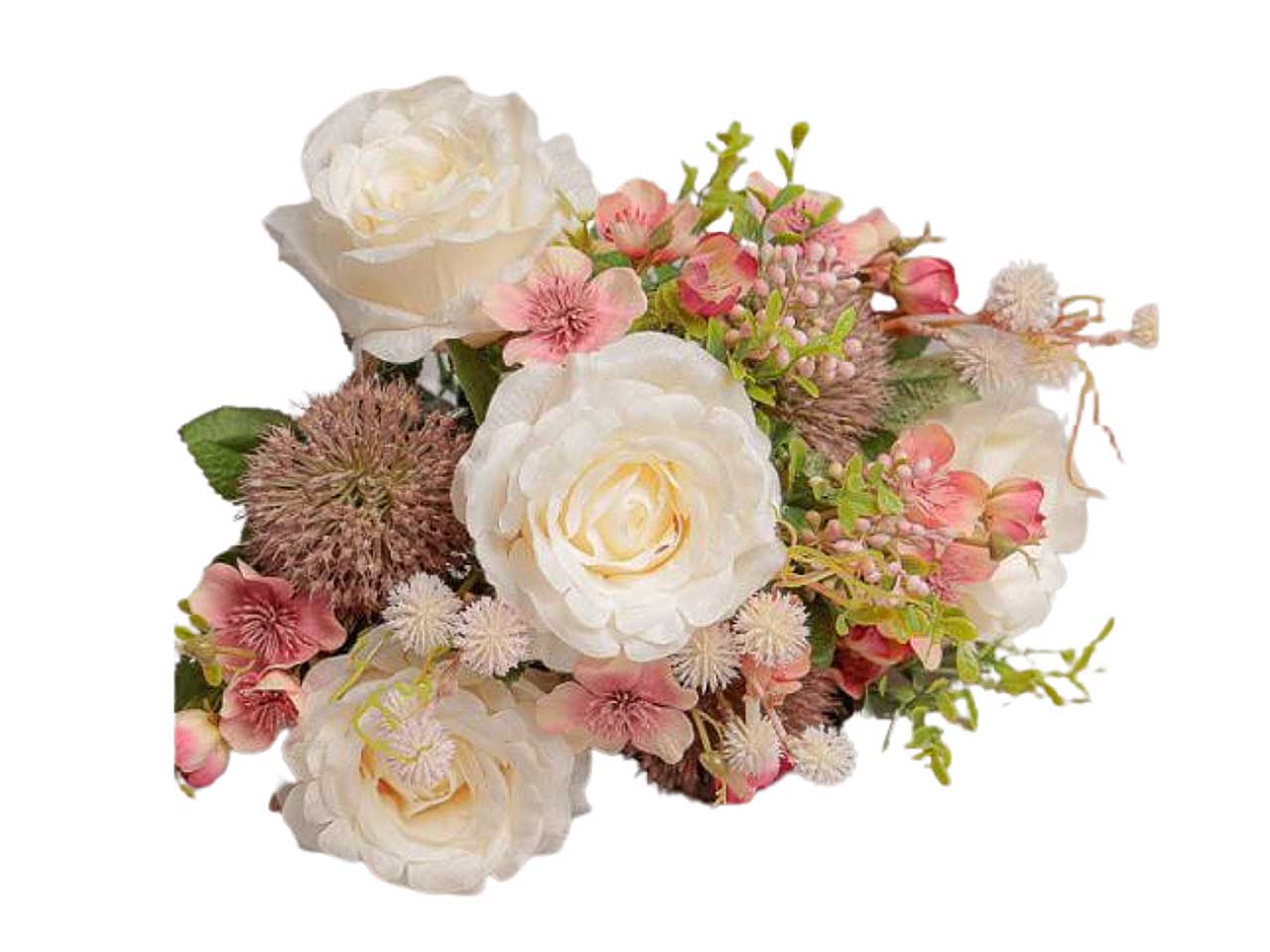 Mazzo rose 40cm bianco 2fhz1138