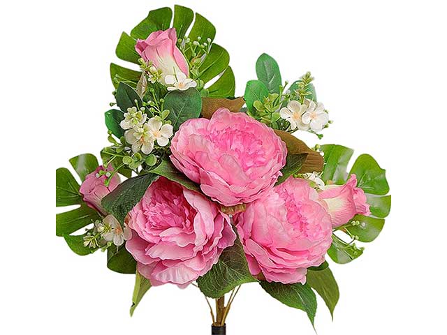 mazzo frontale peonie 55cm 2fhz1183