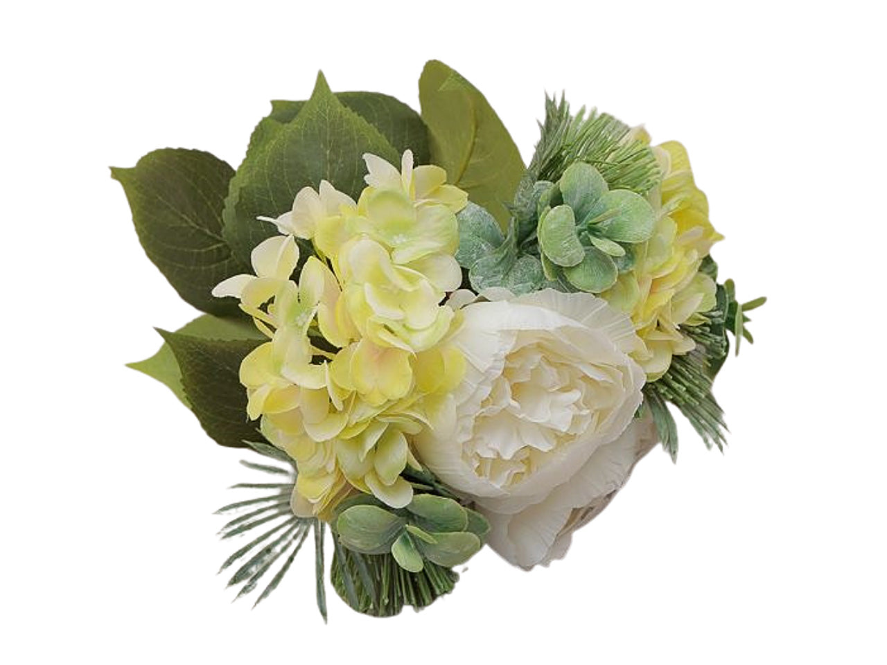 mazzo peonie/ortensie 36cm crema 2fhz1674