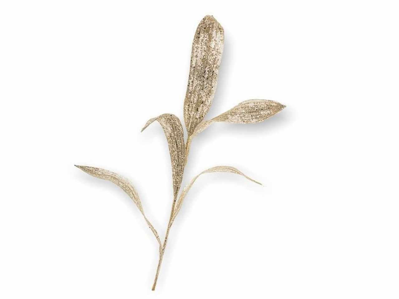 Foglie glitterate 80cm chamapagne 1nhz1799