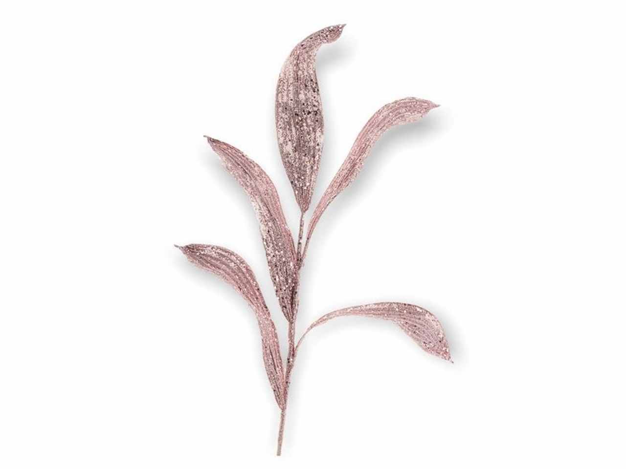 ramo foglie glitterato 80cmlilla 1nhz1799