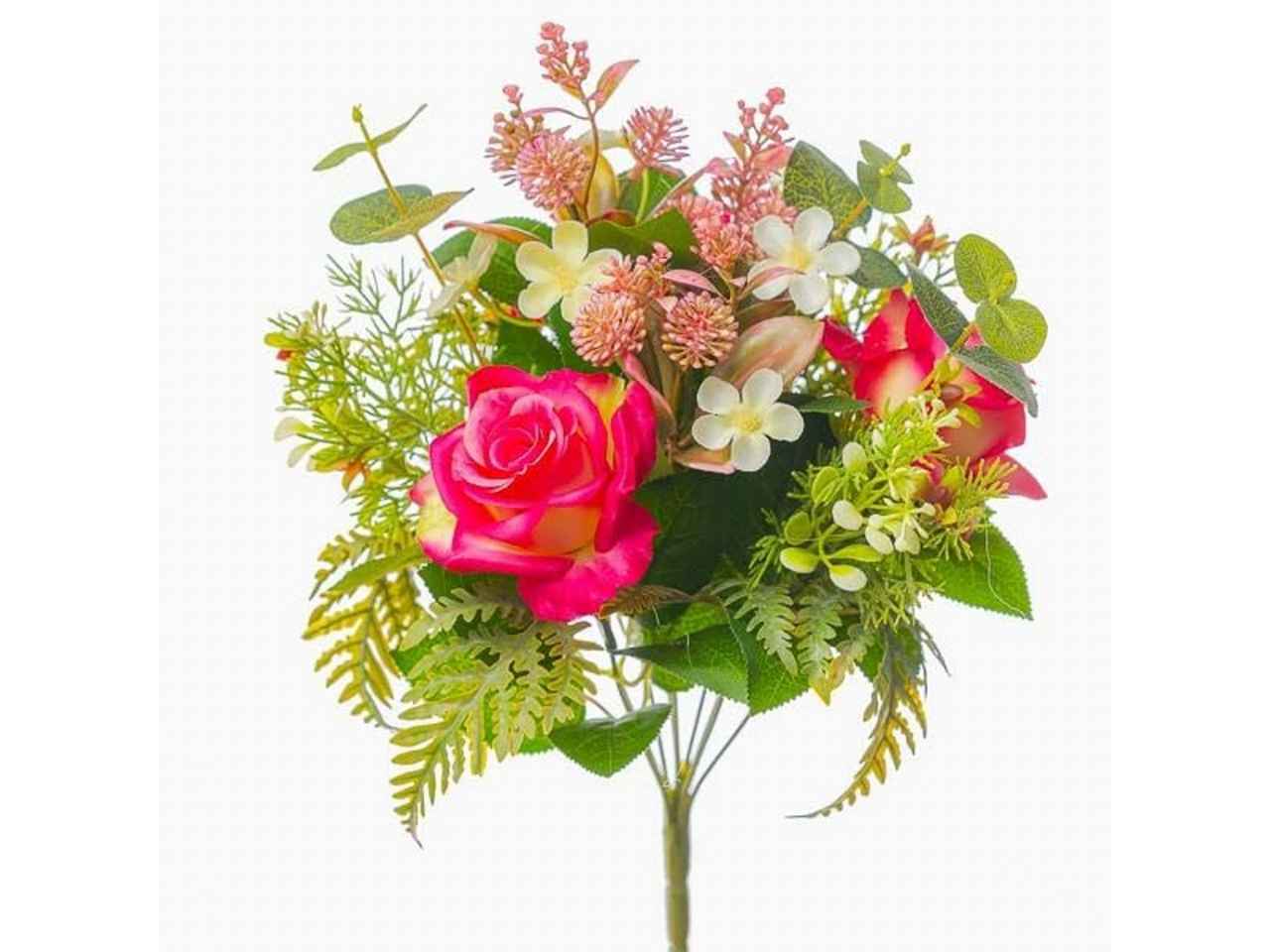 Mazzo con rose  h.40cm beauty