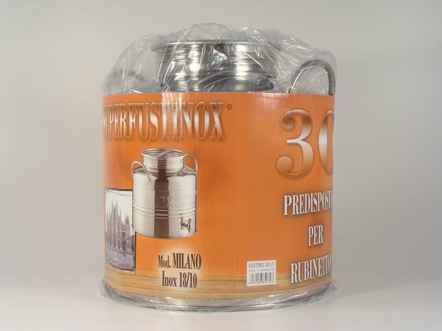 Fustini acc.inox 30lt bl pred.rub.