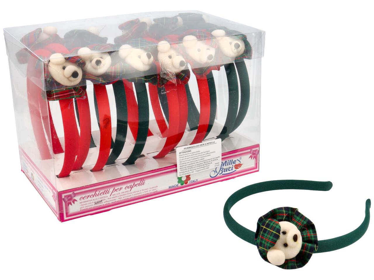 CERCHIETTO CON ORSETTO E COCCARDINA SCOZZESE