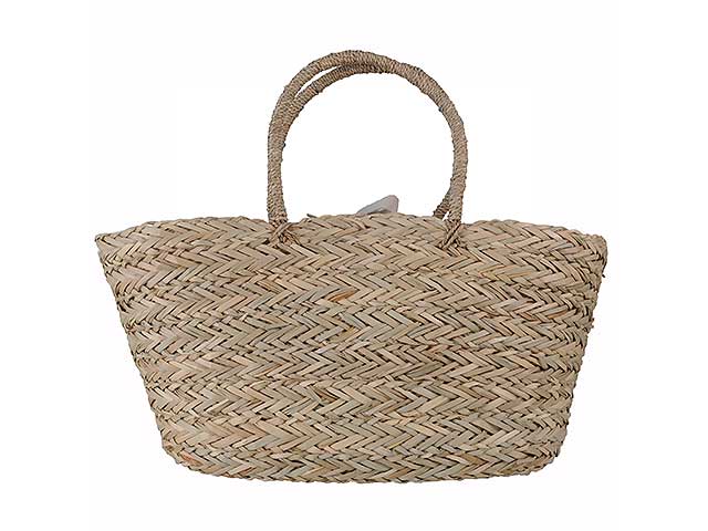 Borsa spiaggia grande in paglia