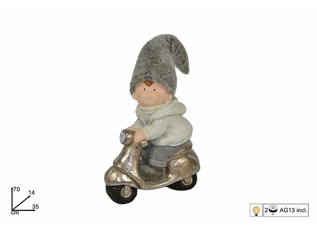 bimba su moto con luci 70cm mo002829
