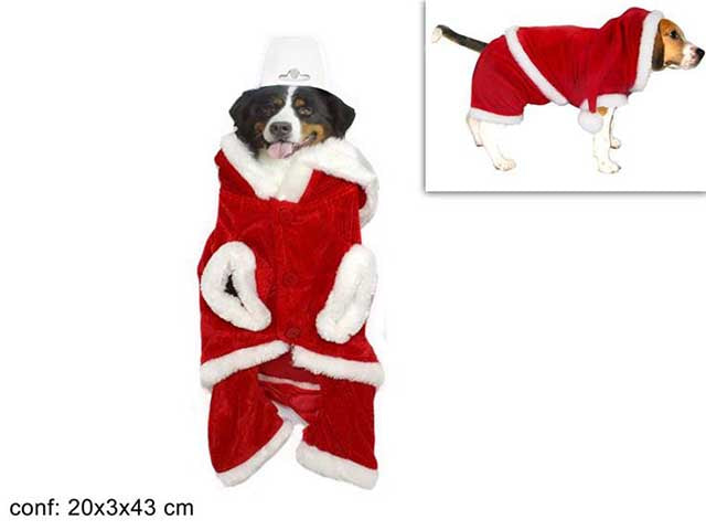 vestitino dog babbo natale