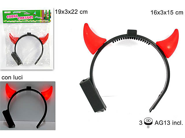 Corna diavolessa c/luci mi002337