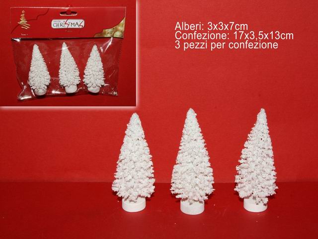 Alberelli bianchi 3pz 7cm