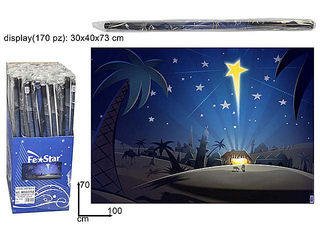 Scenario natale per presepe 70x100cm