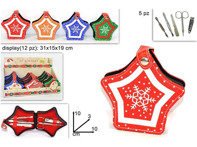 Set manicure stella di natale al002990