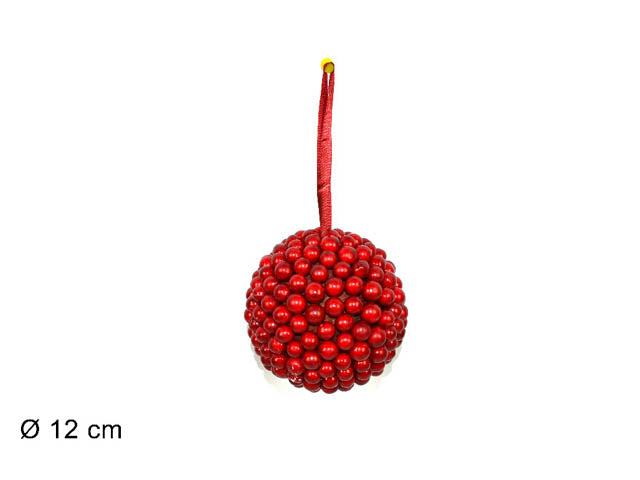 palla bacche rossa 12cm hc73627je005470