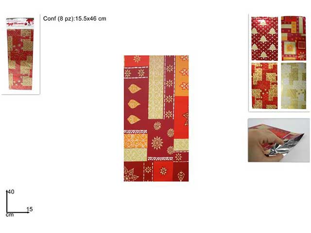Busta regalo 15x40cm 8 pezzi gi006511c