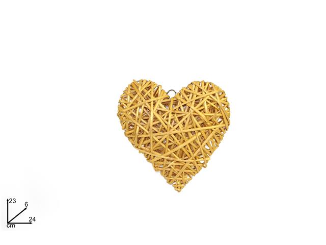 linea intreccio cuore 24cm nat.ro006565b