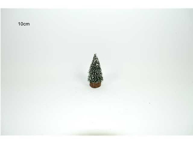 Albero abete innevato verde scuro 10cm
