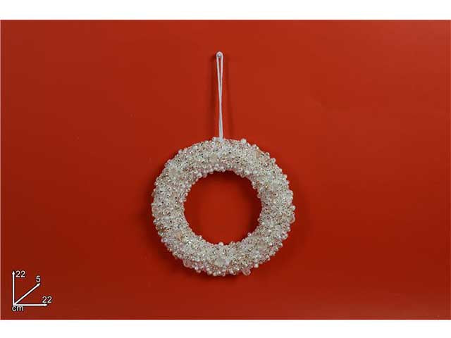 pendente natalizio diamanti tondo oro 20cm