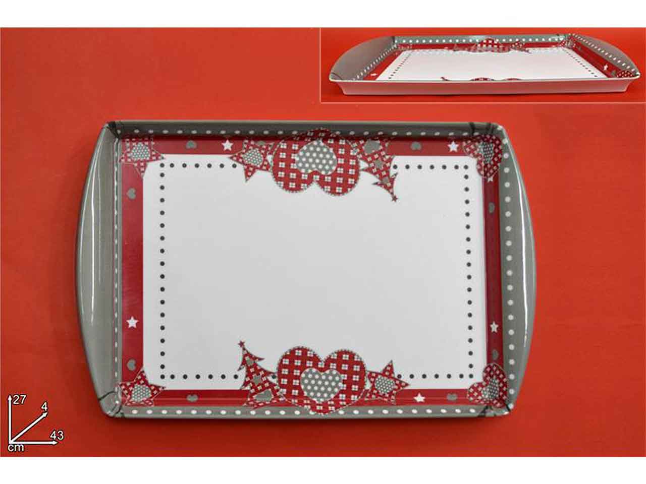 Vassoio con manici 43cm melamina ro007957
