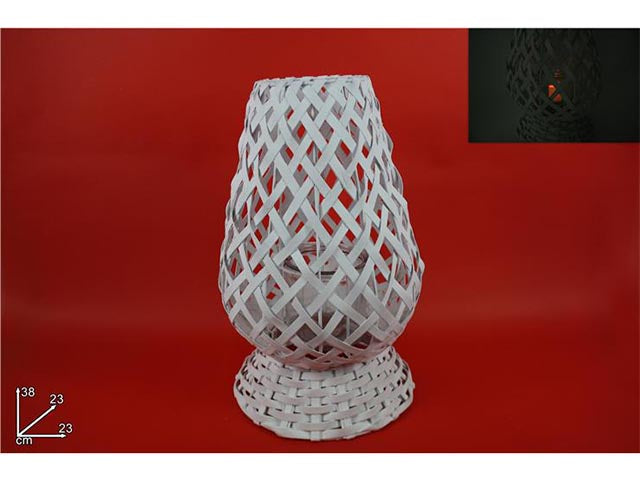 lume legno p.candela bianco al004630a