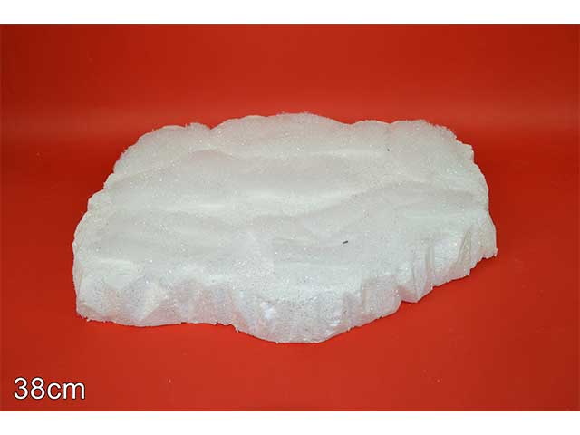 base decorativa innevata 38cm mi006211a