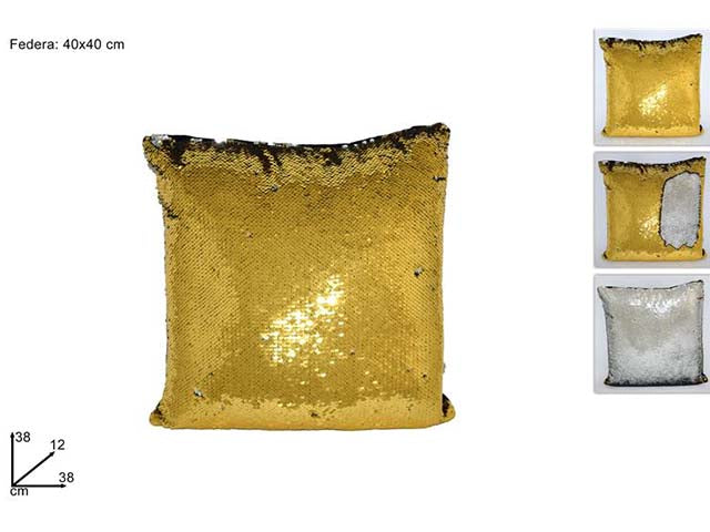 cuscino 40x40cm paillettes ca011526b