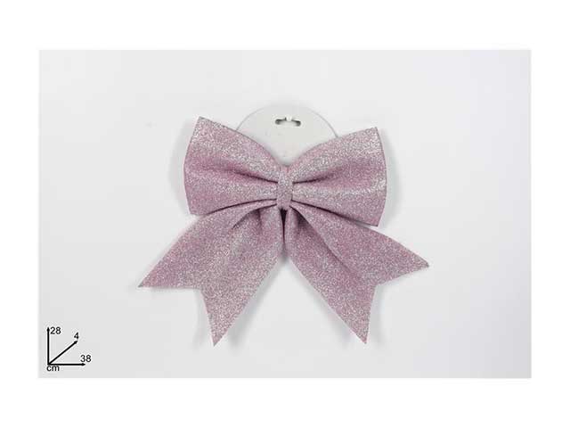 fiocco glitter rosa 28x38cm ro009619e