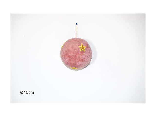 Palline natalizie con stelle oro diametro 15cm