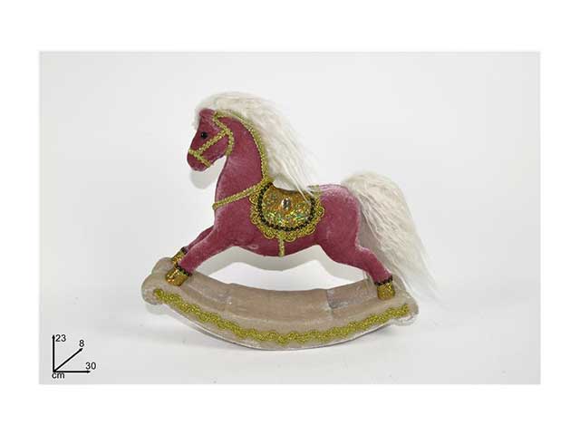 cavallo a dond. vel.30cm rosaal005349