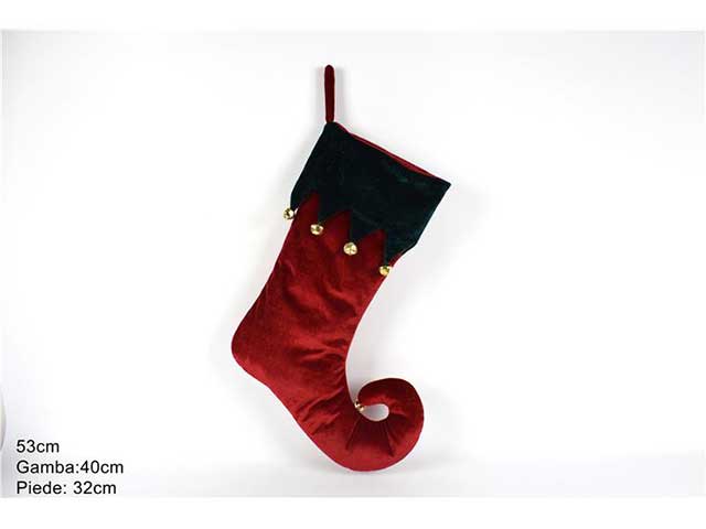 calza elfo con campanellini 53cm mv000175